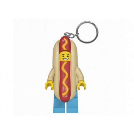 Breloc cu lanterna LEGO Baiatul Hot Dog (LGL-KE119)