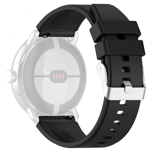 Curea pentru Samsung Galaxy Watch (46mm) / Gear S3, Huawei Watch GT / GT 2 / GT 2e / GT 2 Pro / GT 3 (46 mm) - Techsuit Watchband 22mm (W026) - Black