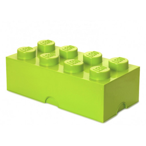 Cutie depozitare LEGO 2x4 verde deschis