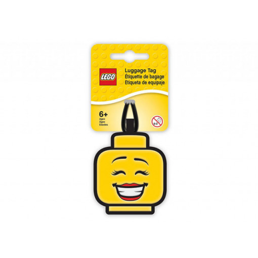 Eticheta bagaje cap minifigurina LEGO fata