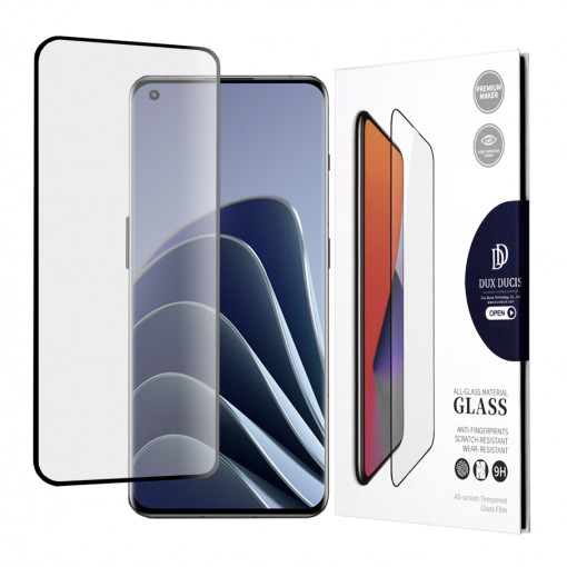 Folie protectie telefon OnePlus 10 Pro / OnePlus 11 / Oppo Find X5 Pro - Dux Ducis Tempered Glass - Black