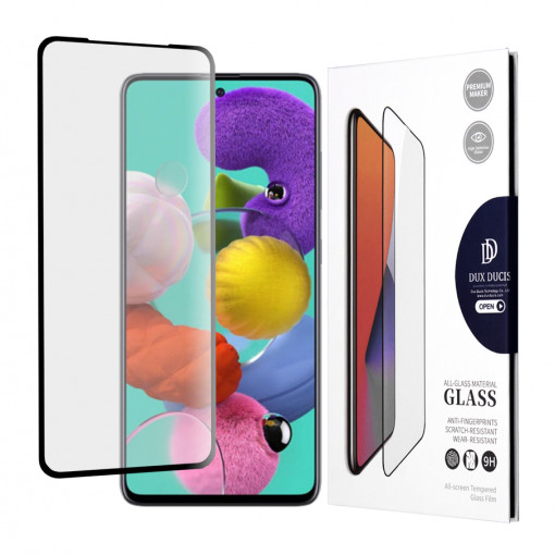 Folie protectie telefon Samsung Galaxy A51 - Dux Ducis Tempered Glass - Black