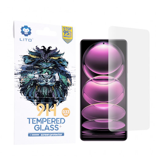 Folie protectie telefon Xiaomi Redmi Note 12 Pro / 12 Pro+ / Poco X5 Pro - Lito 2.5D Classic Glass - Clear