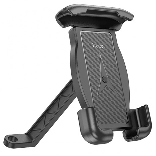 Hoco - Motorcycle Holder (CA119) - Strong Grip, for Phones 4.5 - 7", for Rearview Mirror - Black