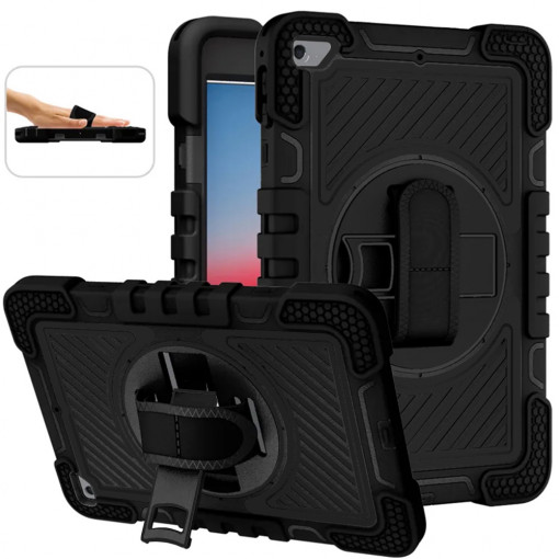 Husa pentru tableta iPad Mini 4 / 5 (2015 / 2019) - Techsuit StripeShell 360 - Black