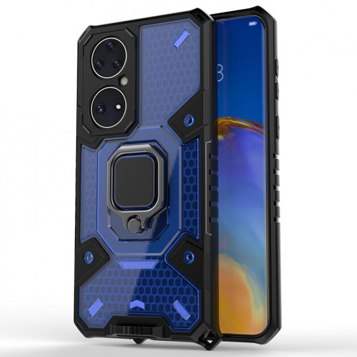 Husa telefon Huawei P50 Pro - Techsuit Honeycomb Armor - Blue