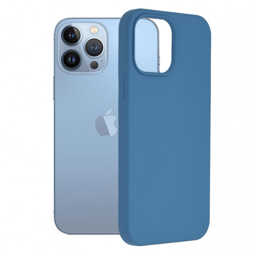 Husa telefon iPhone 13 Pro Max - Techsuit Soft Edge Silicone - Denim Blue