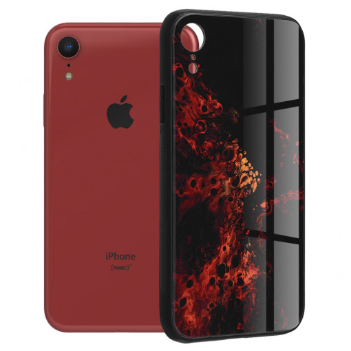 Husa telefon iPhone XR - Techsuit Glaze Series - Red Nebula