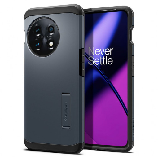 Husa telefon OnePlus 11 - Spigen Tough Armor - Metal Slate