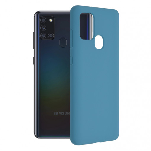 Husa telefon Samsung Galaxy A21s - Techsuit Soft Edge Silicone - Denim Blue