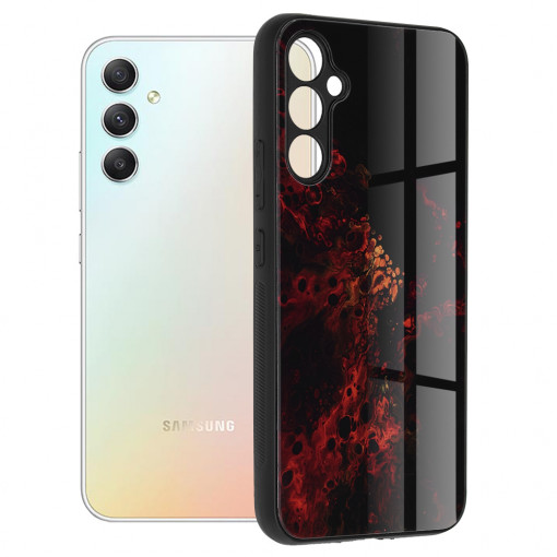 Husa telefon Samsung Galaxy A34 5G - Techsuit Glaze Series - Red Nebula