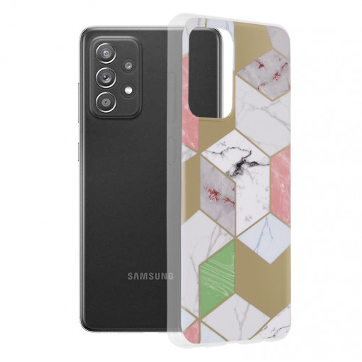 Husa telefon Samsung Galaxy A52 4G / A52 5G / A52s 5G - Techsuit Marble Series - Purple Hex