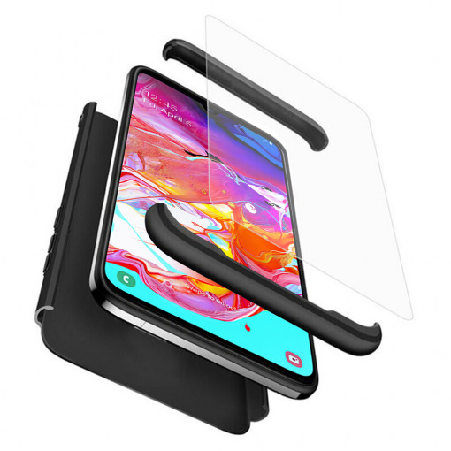 Husa telefon Samsung Galaxy A70 / A70s + Folie - GKK 360 - Black