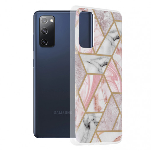 Husa telefon Samsung Galaxy S20 FE / S20 FE 5G - Techsuit Marble Series - Pink Hex