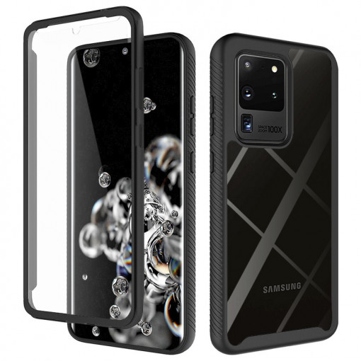Husa telefon Samsung Galaxy S20 Ultra / S20 Ultra 5G + Folie - Techsuit Defense360 Pro - Black