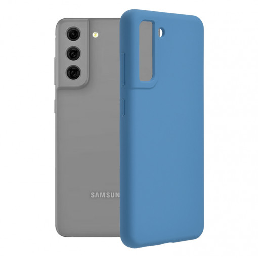 Husa telefon Samsung Galaxy S21 FE 5G - Techsuit Soft Edge Silicone - Denim Blue