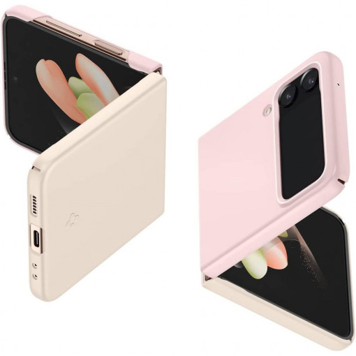Husa telefon Samsung Galaxy Z Flip4 - Spigen Air Skin - Cotton Pink