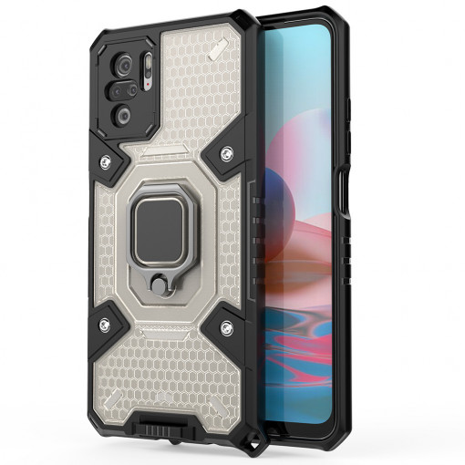 Husa telefon Xiaomi Redmi Note 10 4G / Note 10S / Poco M5s - Techsuit Honeycomb Armor - Black