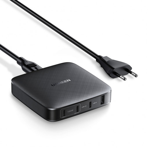Statie de Incarcare 3 X Type-C, USB 100W - Ugreen (70870) - Black
