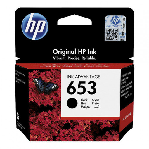 Cartus imprimanta negru HP653 ORIGINAL HP 653 3YM75AE