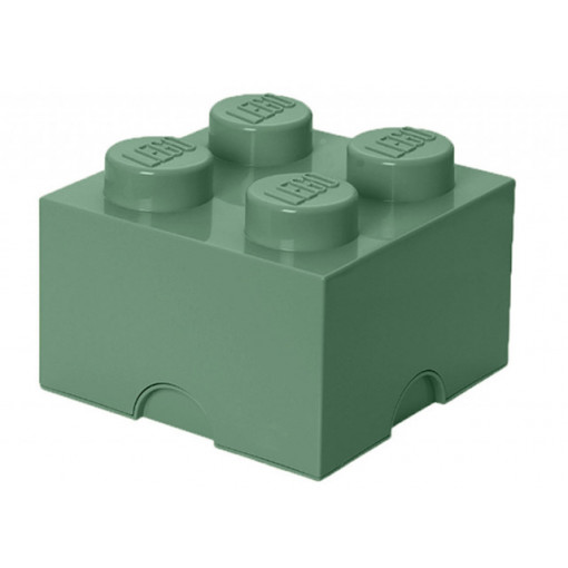 Cutie depozitare LEGO 2X2 verde nisip
