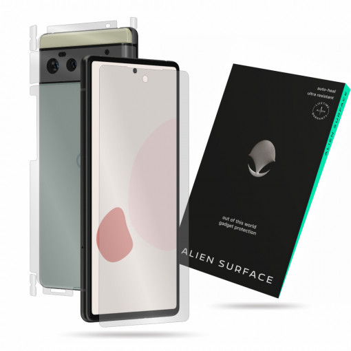 Folie protectie telefon Google Pixel 6 - Alien Surface Screen+Edges+Back - Transparent