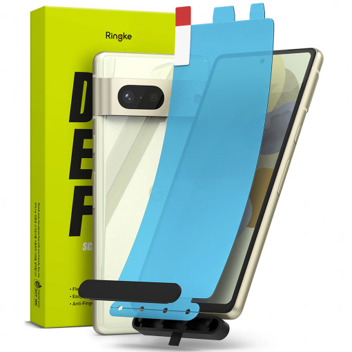 Folie protectie telefon Google Pixel 7 (set 2) - Ringke Dual Easy Full - Clear