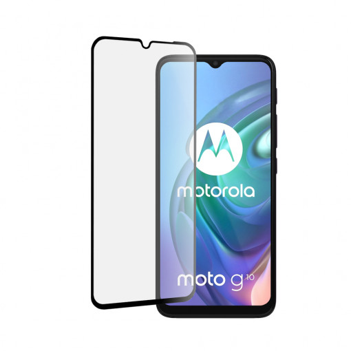 Folie protectie telefon Motorola Moto G10 / Moto G20 / Moto G30 / Moto E7 Plus / Moto G9 Play - Mocolo 3D Curved Full Glue Glass - Black