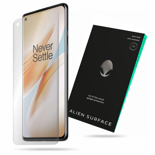 Folie protectie telefon OnePlus 8 - Alien Surface Screen Case Friendly - Transparent