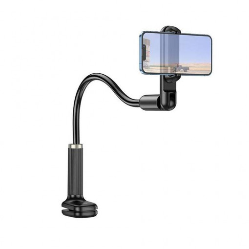 Hoco - Desk Holder Lazy Stand (HD4) - Aluminium Adjustable 360° Arm with Clamp for Phone - Black