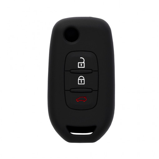 Husa pentru cheie Renault Captur, Kadjar - Techsuit Car Key Case (1010.09) - Black