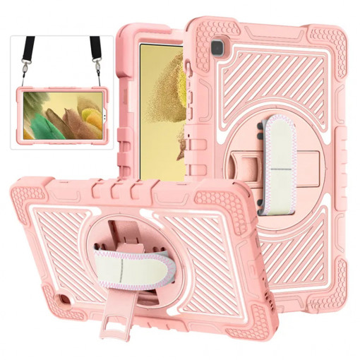 Husa pentru tableta Samsung Galaxy Tab A7 Lite - Techsuit StripeShell 360 - Pink