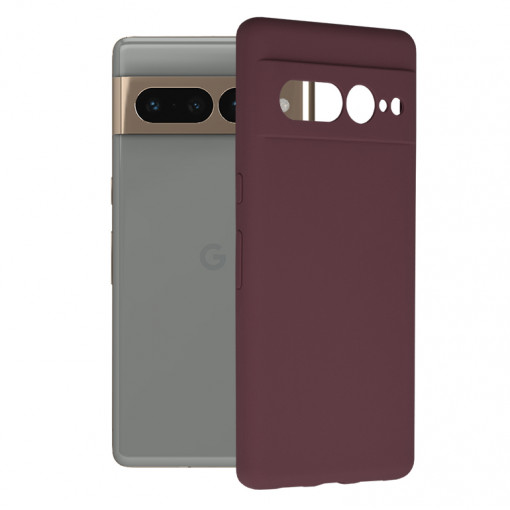Husa telefon Google Pixel 7 Pro - Techsuit Soft Edge Silicone - Plum Violet