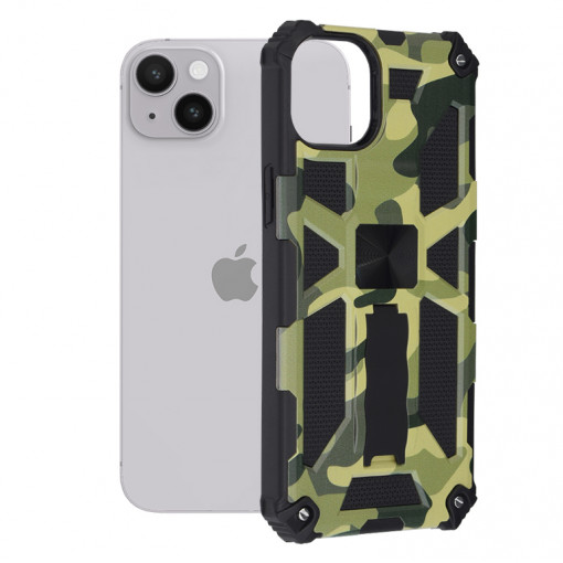 Husa telefon iPhone 14 Plus - Techsuit Blazor Series - Camo Lime