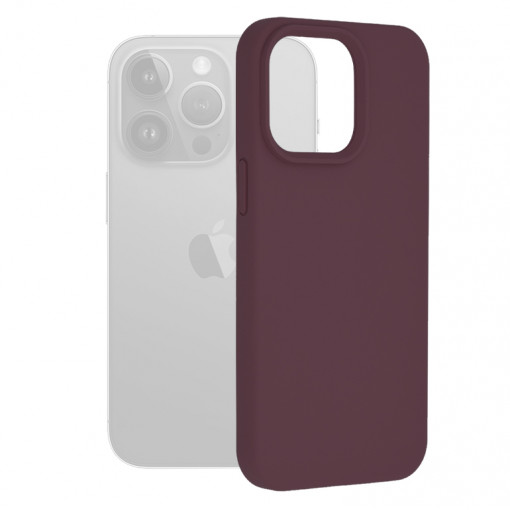 Husa telefon iPhone 15 Pro Max - Techsuit Soft Edge Silicone - Plum Violet