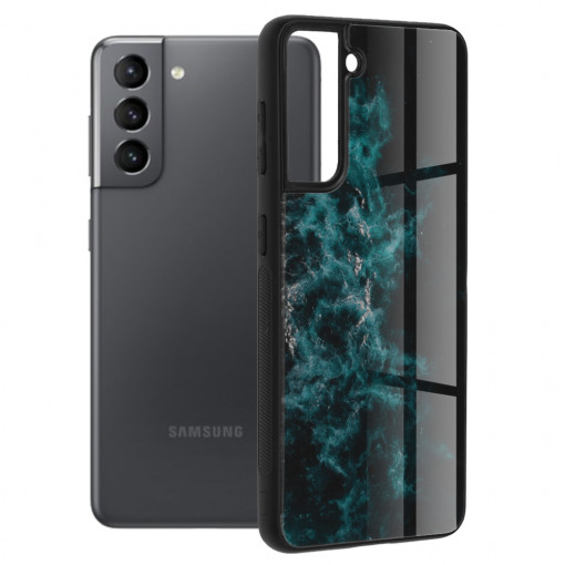 Husa telefon Samsung Galaxy S21 5G - Techsuit Glaze Series - Blue Nebula