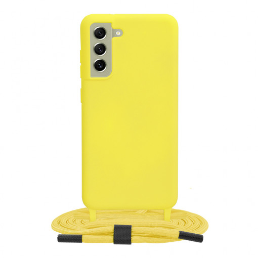 Husa telefon Samsung Galaxy S21 FE 5G - Techsuit Crossbody Lanyard - Yellow