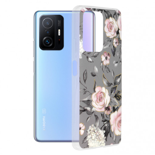 Husa telefon Xiaomi 11T / 11T Pro - Techsuit Marble Series - Bloom of Ruth Gray