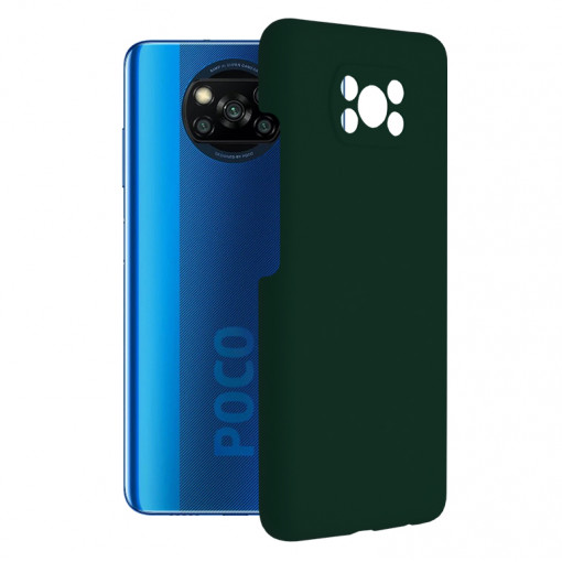 Husa telefon Xiaomi Poco X3 / Poco X3 NFC / Poco X3 Pro - Techsuit Soft Edge Silicone - Dark Green