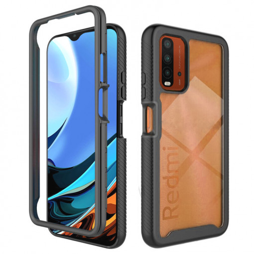 Husa telefon Xiaomi Redmi 9T / Redmi 9 Power + Folie - Techsuit Defense360 Pro - Black