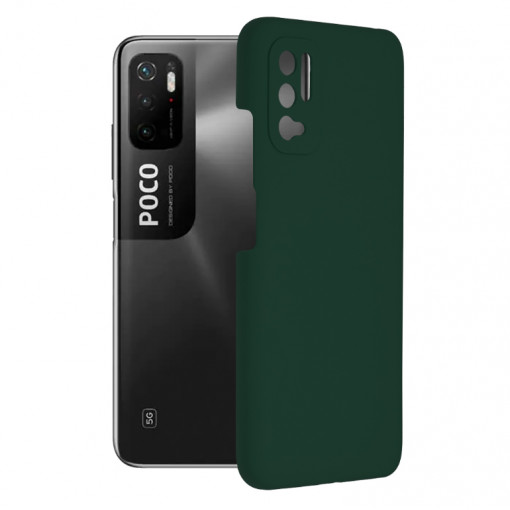 Husa telefon Xiaomi Redmi Note 10 5G / Poco M3 Pro 5G - Techsuit Soft Edge Silicone - Dark Green