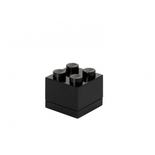Mini cutie depozitare LEGO 2x2 negru