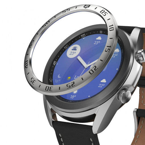 Rama pentru Samsung Galaxy Watch 3 41mm - Ringke Bezel Styling - Stainless Silver