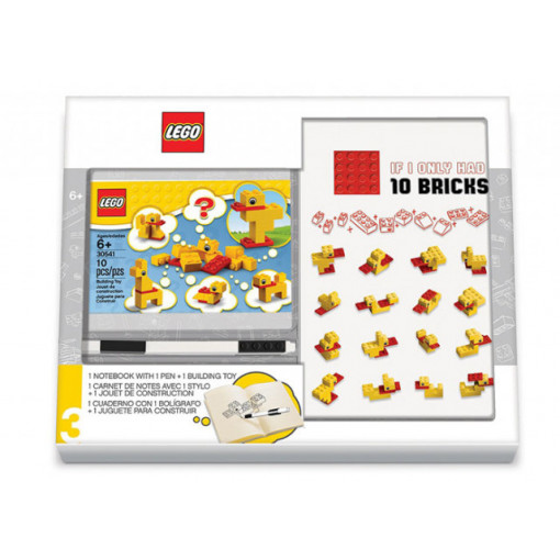 Set: agenda, pix cu gel si 10 caramizi (52283)