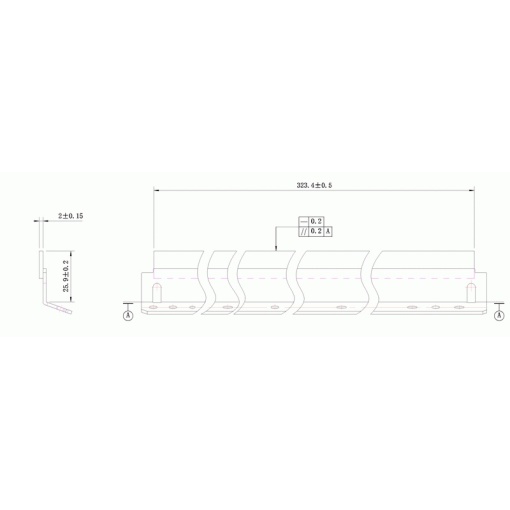Wiper blade Sharp AR-450/MX350 DC-Select WB (KRK-SH450), compatibil