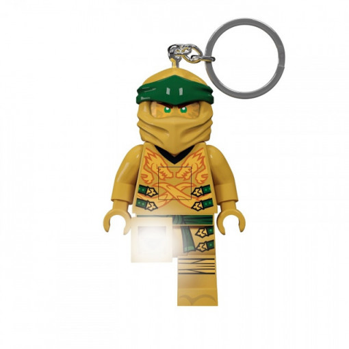 Breloc cu LED LEGO Ninjago - Ninja de Aur