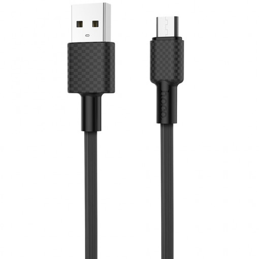 Cablu de Date USB-A la Micro-USB 10W, 2A, 1m - Hoco Superior style (X29) - Black
