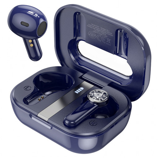 Casti Bluetooth True Wireless Stereo - Hoco Perfection (EW31) - Blue