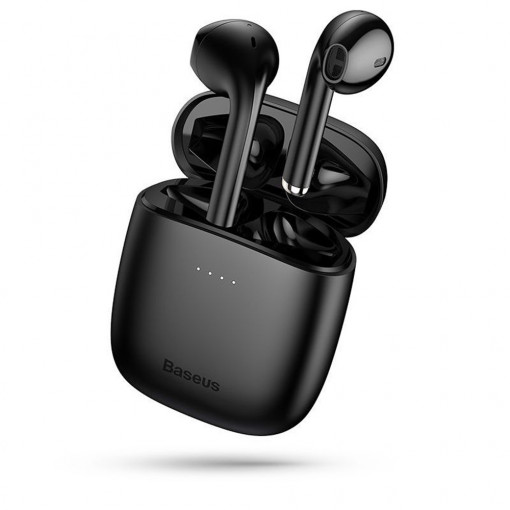 Casti Bluetooth Wireless Noise Cancelling - Baseus Encok W04 (NGTW210001) - Black