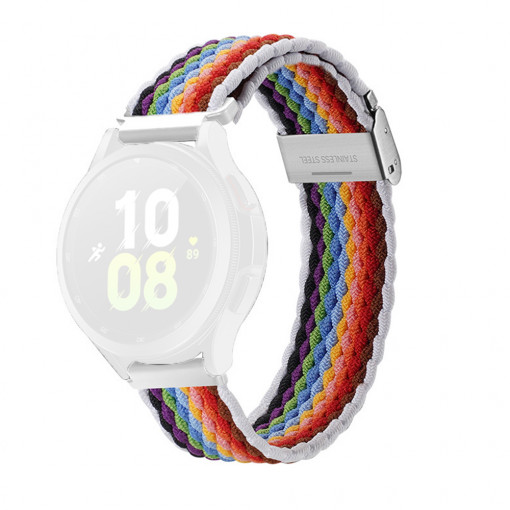 Curea pentru Samsung Galaxy Watch 4/5/Active 2, Huawei Watch GT 3 (42mm)/GT 3 Pro (43mm) - Dux Ducis Mixture II Version - PaleStripes